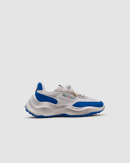 Casablanca Mens Atlantis White & Blue Sneaker