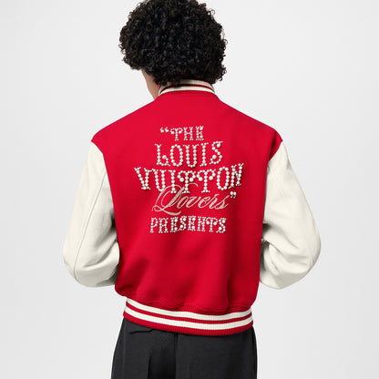 Louis Vuitton Runway Mix Leather Varsity Blouson