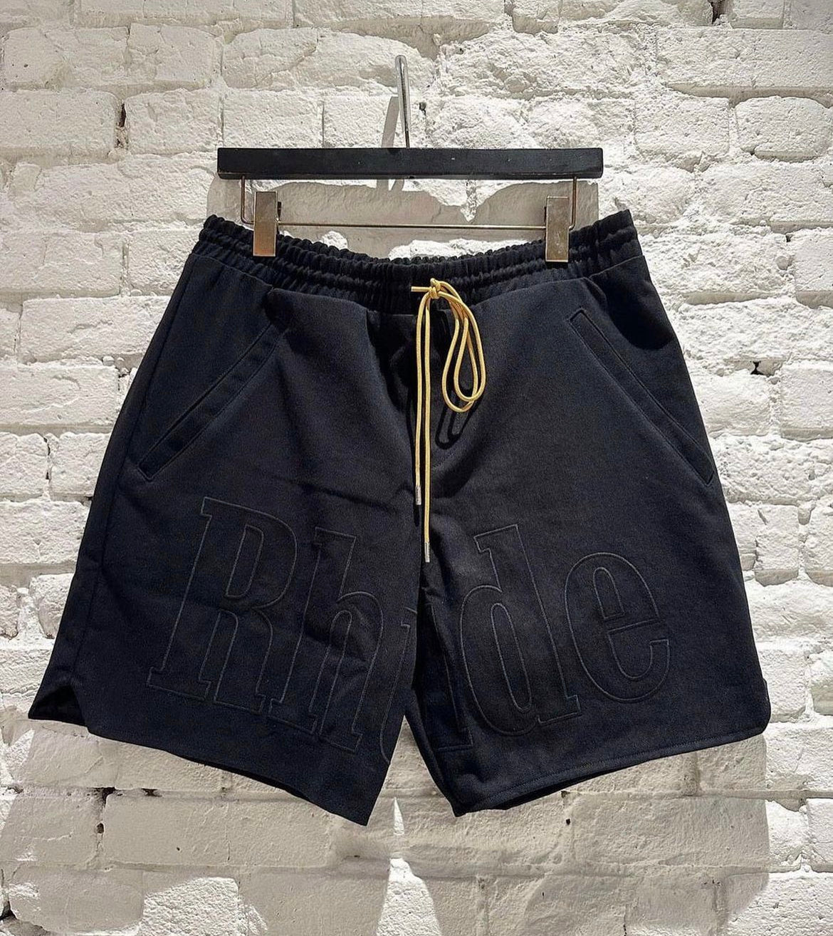 Rhude Embroidered Twill Logo Shorts