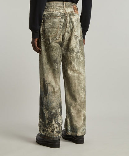 Acne Studios Loose Fit Splatter Jeans