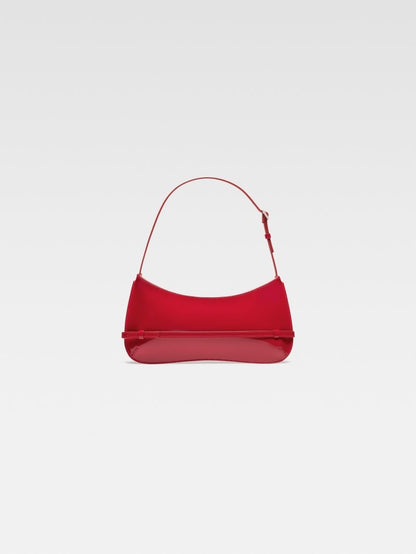 JACQUEMUS Le Bisou Ceinture patent leather shoulder bag