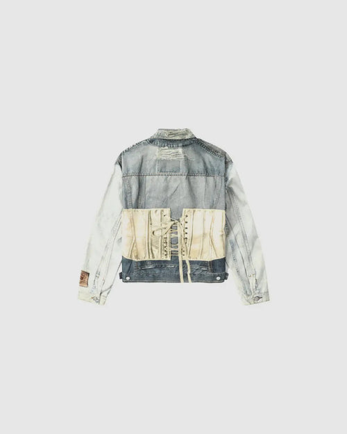Acne Studios Orset printed Denim jacket urbanluxeclo