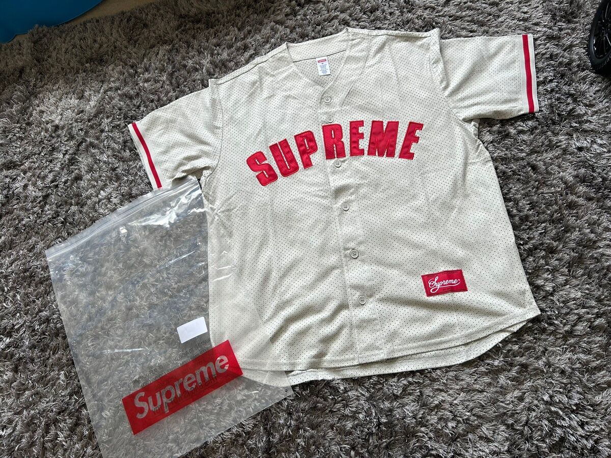 Supreme Ultrasuede Mesh Baseball Jersey