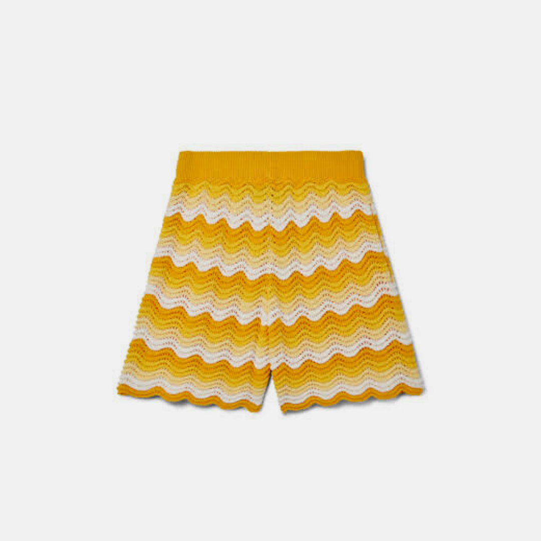 Casablanca Wavy gradient Crochet Shorts