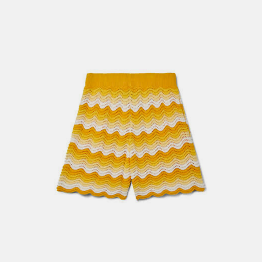 Casablanca Wavy gradient Crochet Shorts