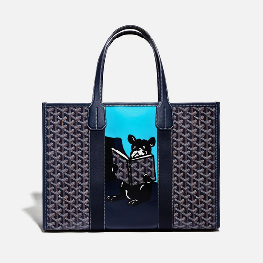 Goyard Goyardine Coated Canvas and Leather Villette MM Tote