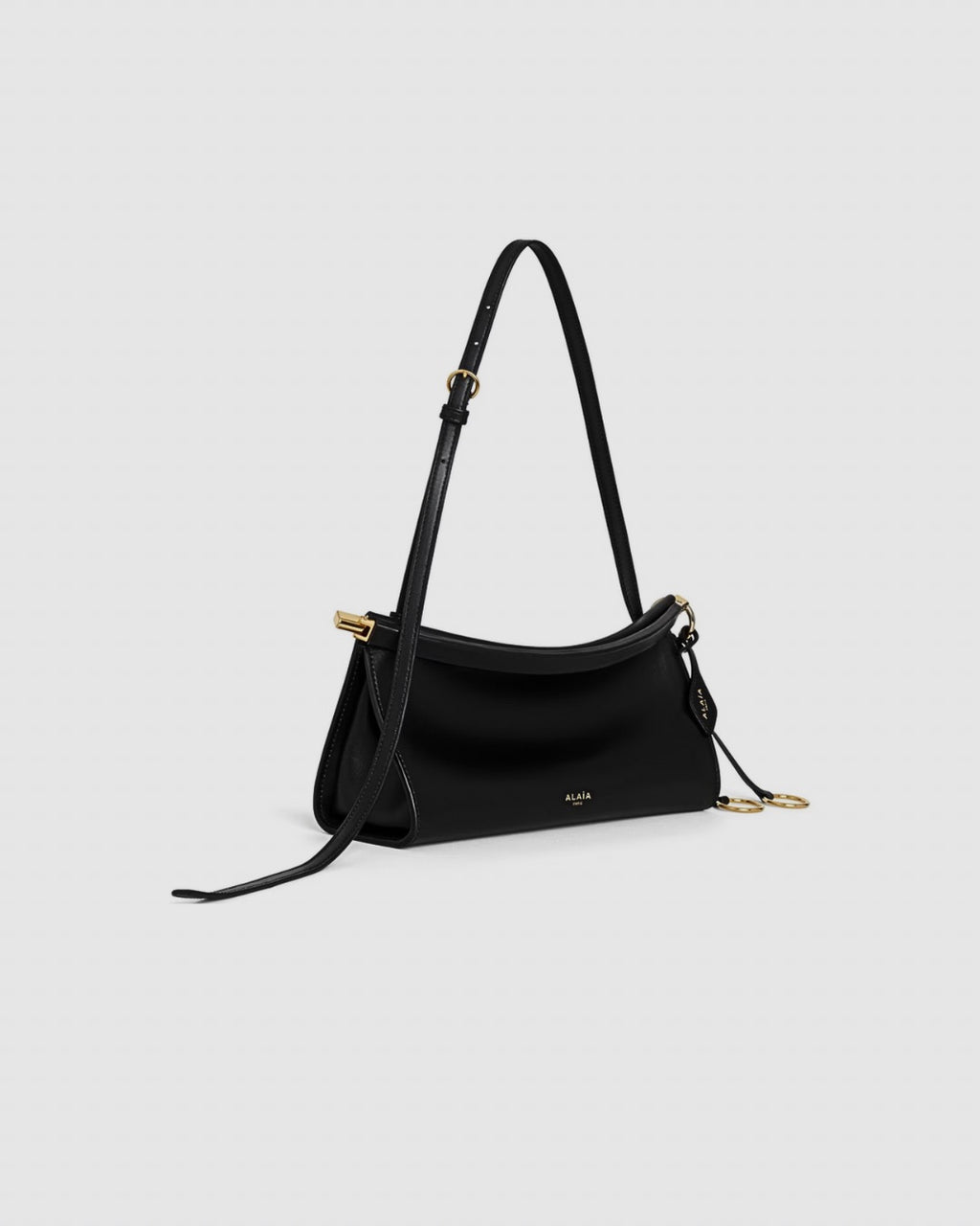 ALAÏA Le Click Small Shoulder Bag in Glossy Leather