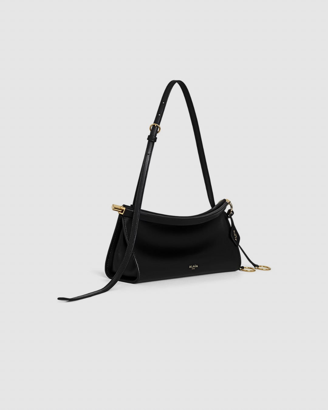 ALAÏA Le Click Small Shoulder Bag in Glossy Leather
