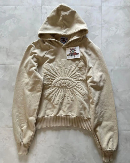 House of Error Wool Chain-Quilt Hoodie in Sahara urbanluxeclo