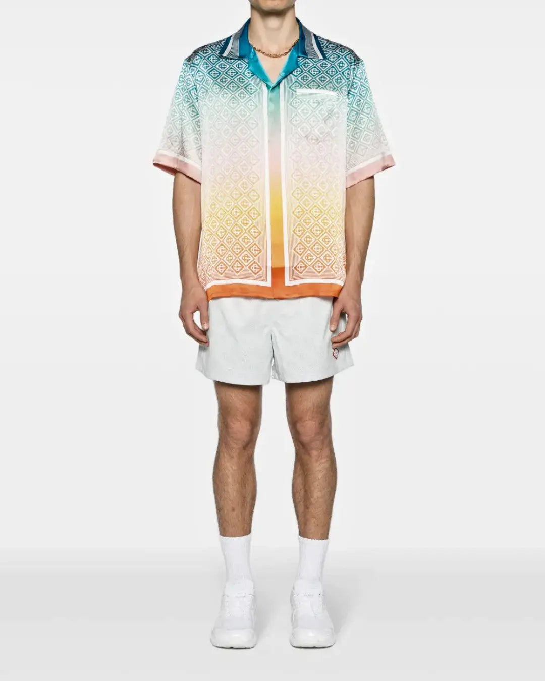 Casablsnca Gradient Monogram Silk Shirt urbanluxeclo