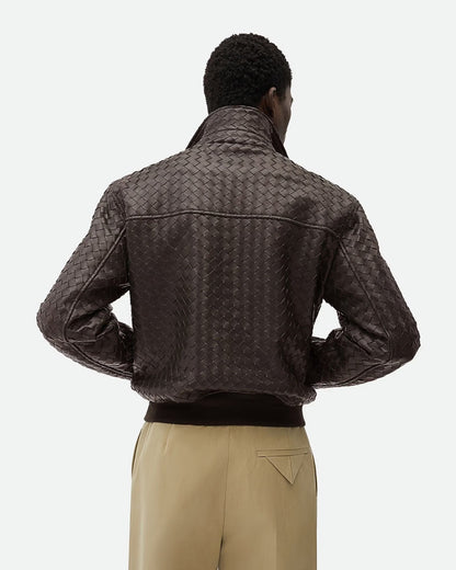 Bottega Veneta Intrecciato Leather Blouson