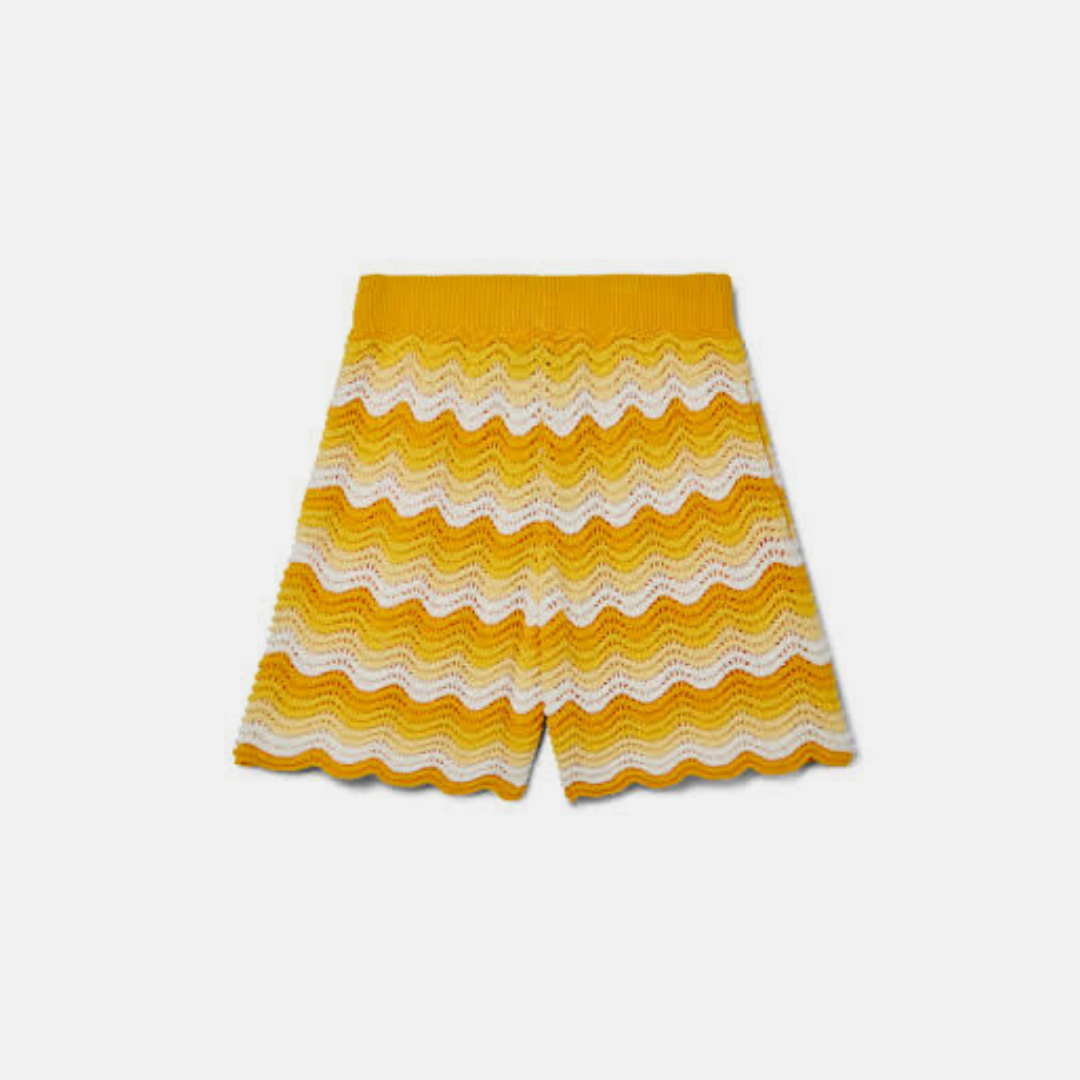 Casablanca Wavy gradient Crochet Shorts