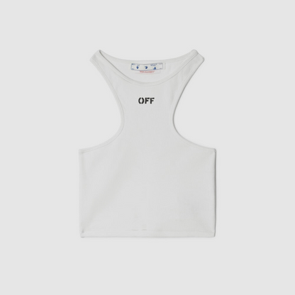 OFF-WHITE Off Logo Ribbed Rowing Top