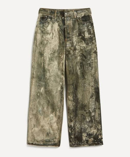 Acne Studios Loose Fit Splatter Jeans