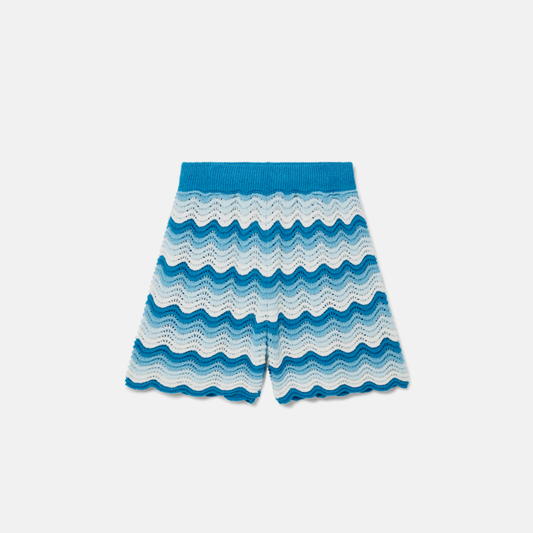 Casablanca Wavy gradient Crochet shorts