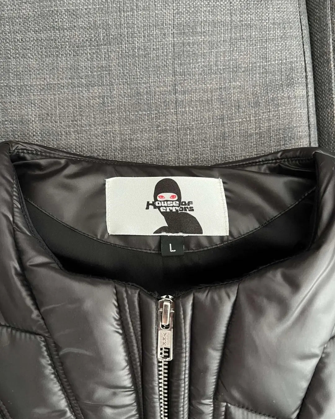 House Of Error Seeing Puffer jacket - BLACK urbanluxeclo
