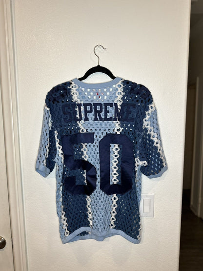 Supreme Crochet Football Jersey Slate