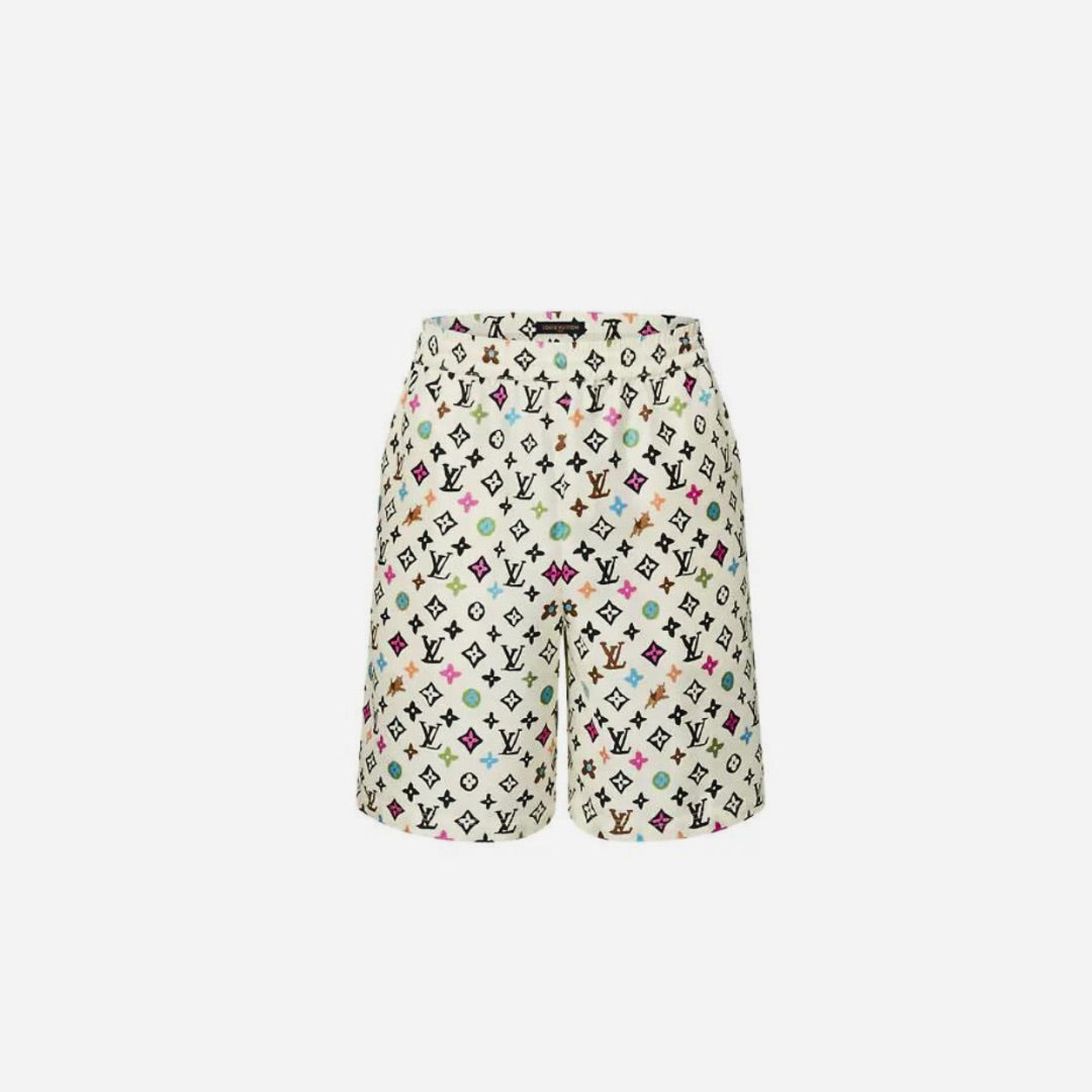 Louis Vuitton Monogram printed silk Shorts