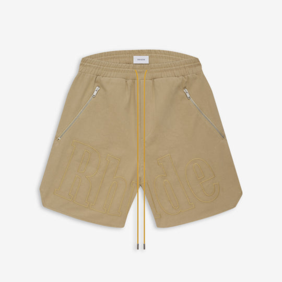 Rhude Embroidered Twill Logo Shorts