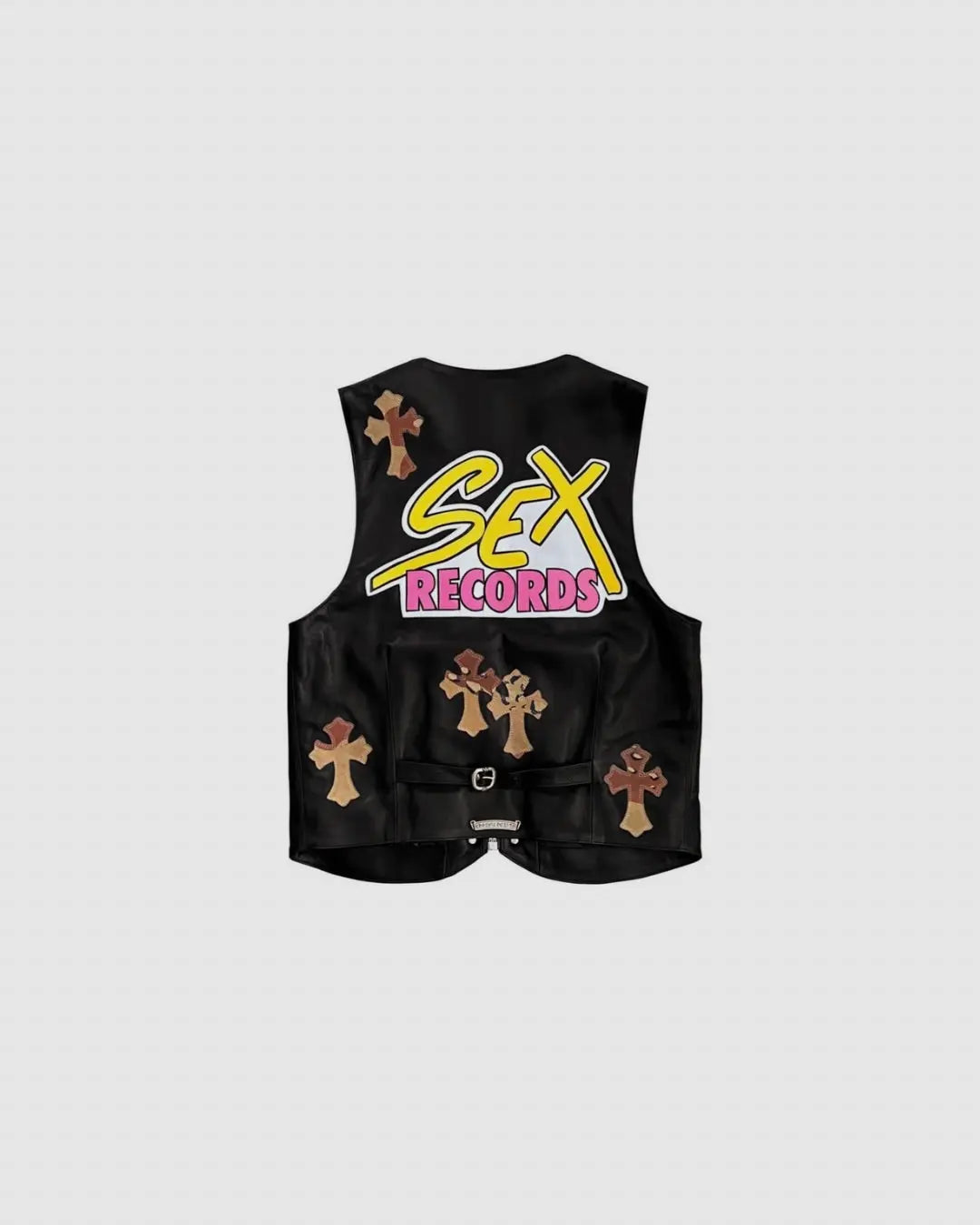 Chrome hearts matty boy sex records leather vest urbanluxeclo