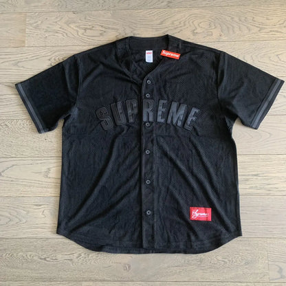 Supreme Ultrasuede Mesh Baseball Jersey