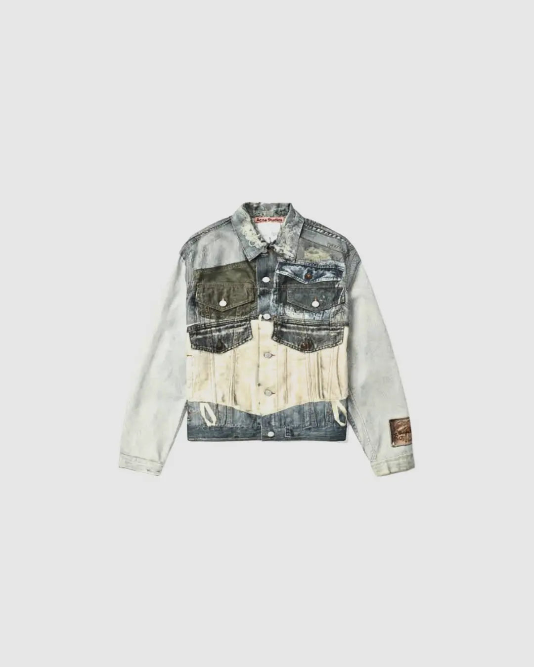 Acne Studios Orset printed Denim jacket urbanluxeclo