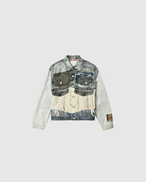 Acne Studios Orset printed Denim jacket urbanluxeclo