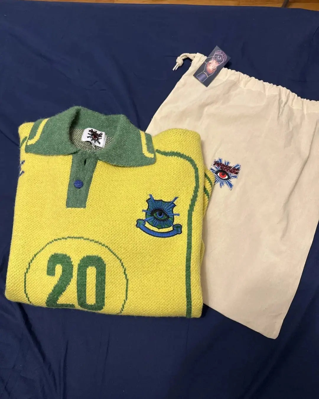 House of Error knitted Brazil jersey Top urbanluxeclo