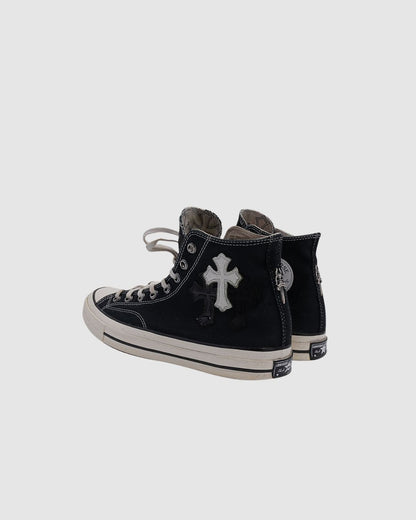 Chrome Hearts Cross Patch Converse Chuck Taylors