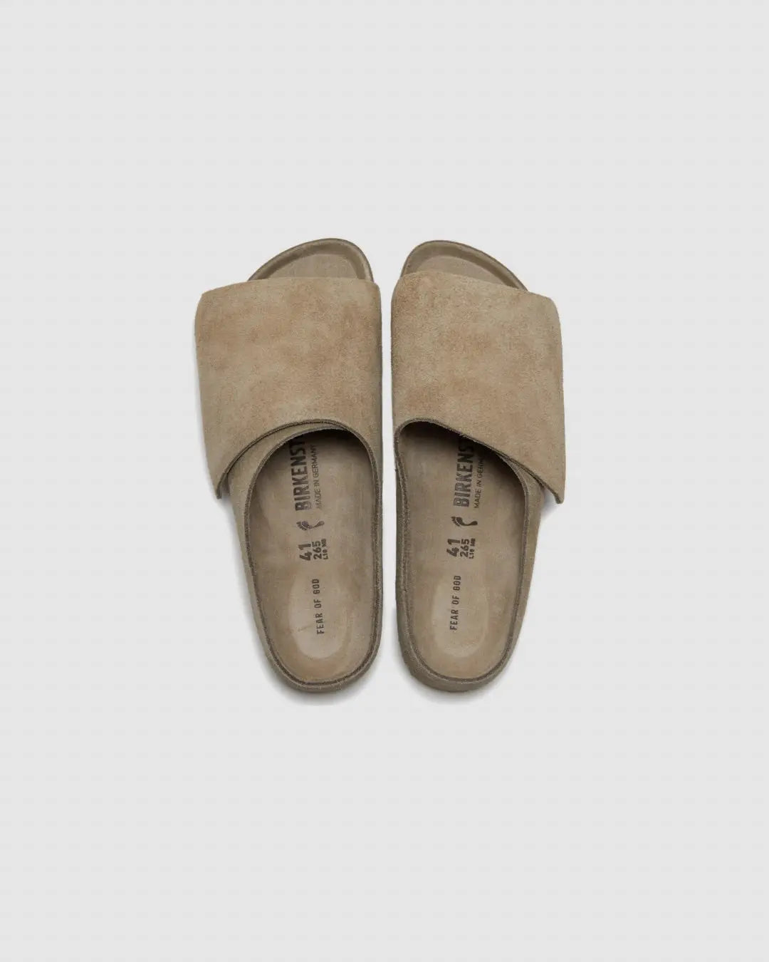 Birkenstock X Fear OF God slides Taupe urbanluxe