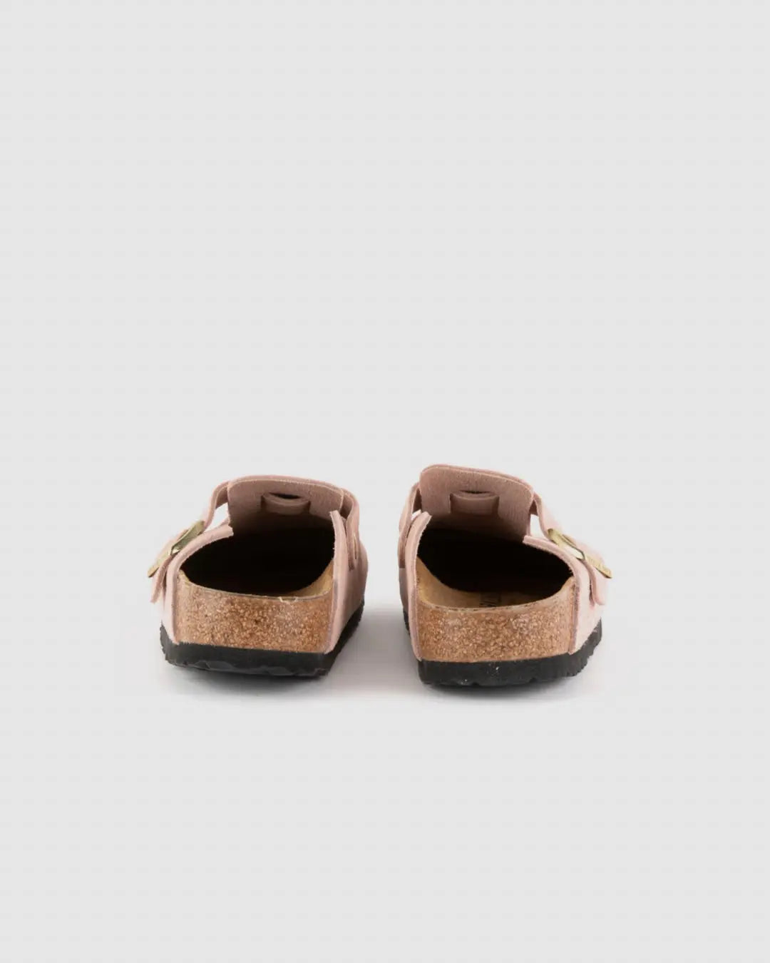 Birkenstock Boston Soft Footbed Suede Leather Clogs light rose urbanluxe