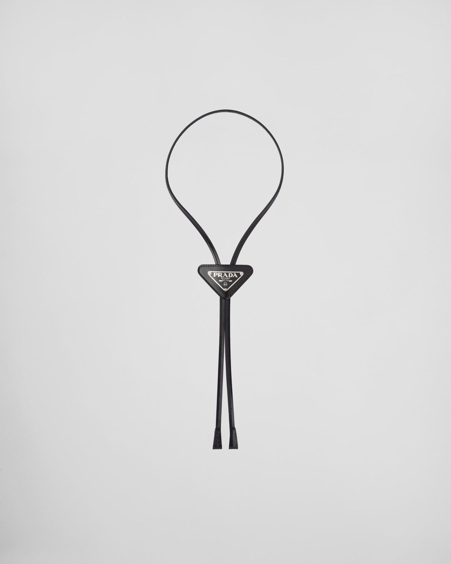 Prada Brushed leather bolo tie