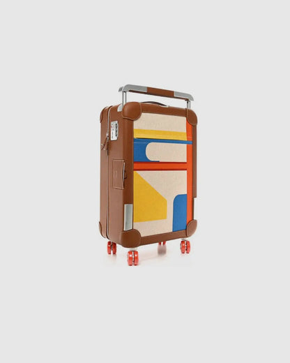 HERMES Canvas Taurillon Regate RMS Rolling Trolley Luggage Multicolor urbanluxeclo
