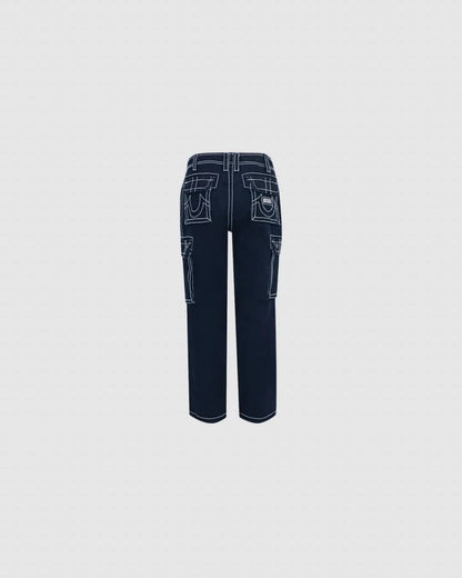 True Religion Big T Denim Loose-Fit Cargo Pants urbanluxeclo