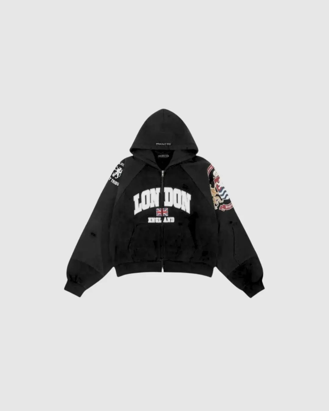 Project G/R Reconstructed Folded Zip Hoodie urbanluxeclo