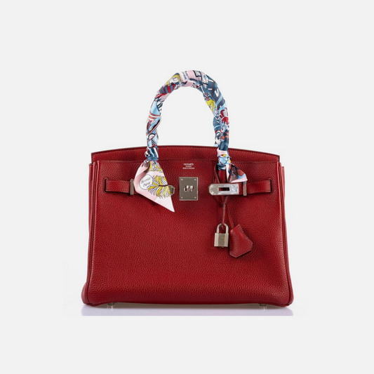 Hermes Togo Birkin 25CM Gold Hardware F5 Bourgogne