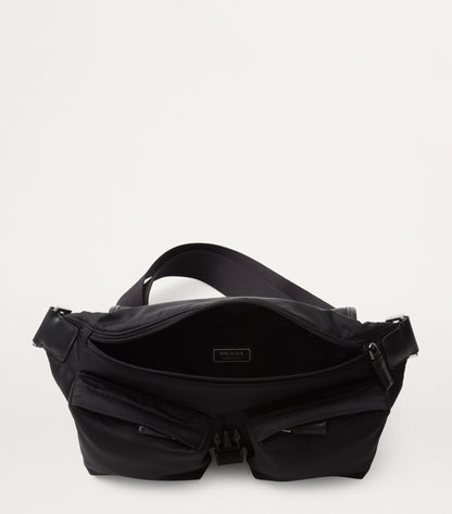 PRADA Small Re-Nylon and Calf Leather Belt Bag