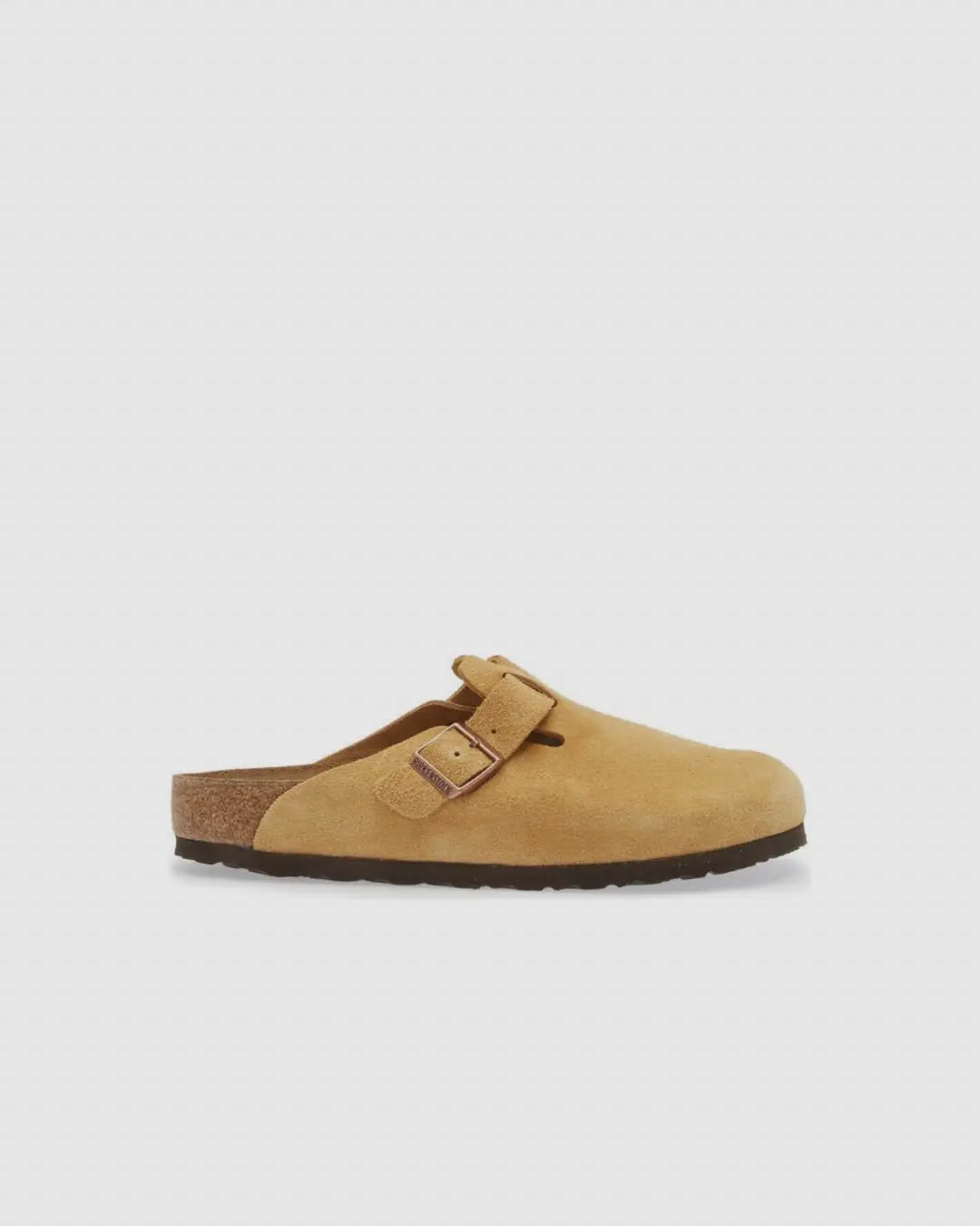 Birkenstock Boston Soft Footbed Suede Leather Clogs latte cream urbanluxe