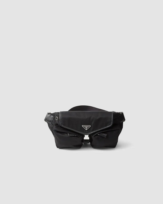 PRADA Small Re-Nylon and Calf Leather Belt Bag urbanluxeclo