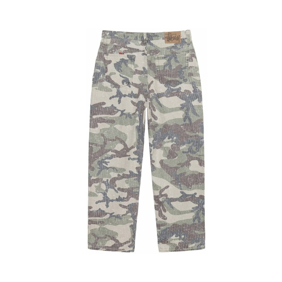 Stussy Big Ol' Camo Canvas Needlepunch Jean Woodland Camo