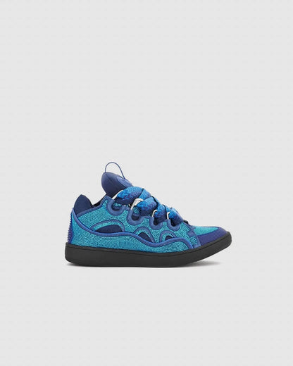 Lanvin men leather and rhinestone sneakers urbanluxeclo