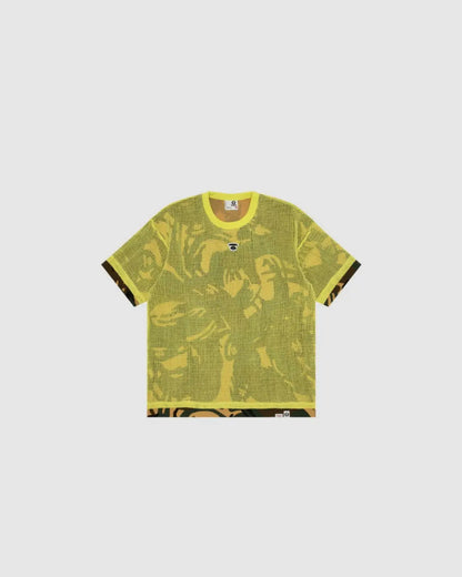 A Bathing Ape AAPE Moonface mesh camo layered tee urbanluxeclo