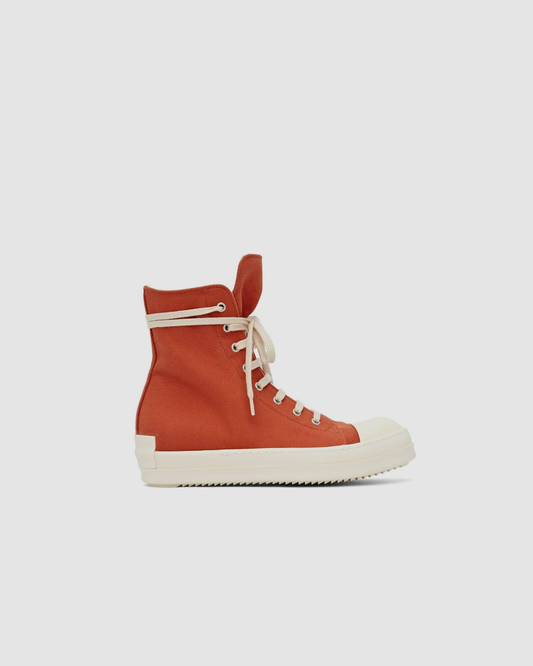 Rick Owens Drkshdw Orange High-Top Sneakers