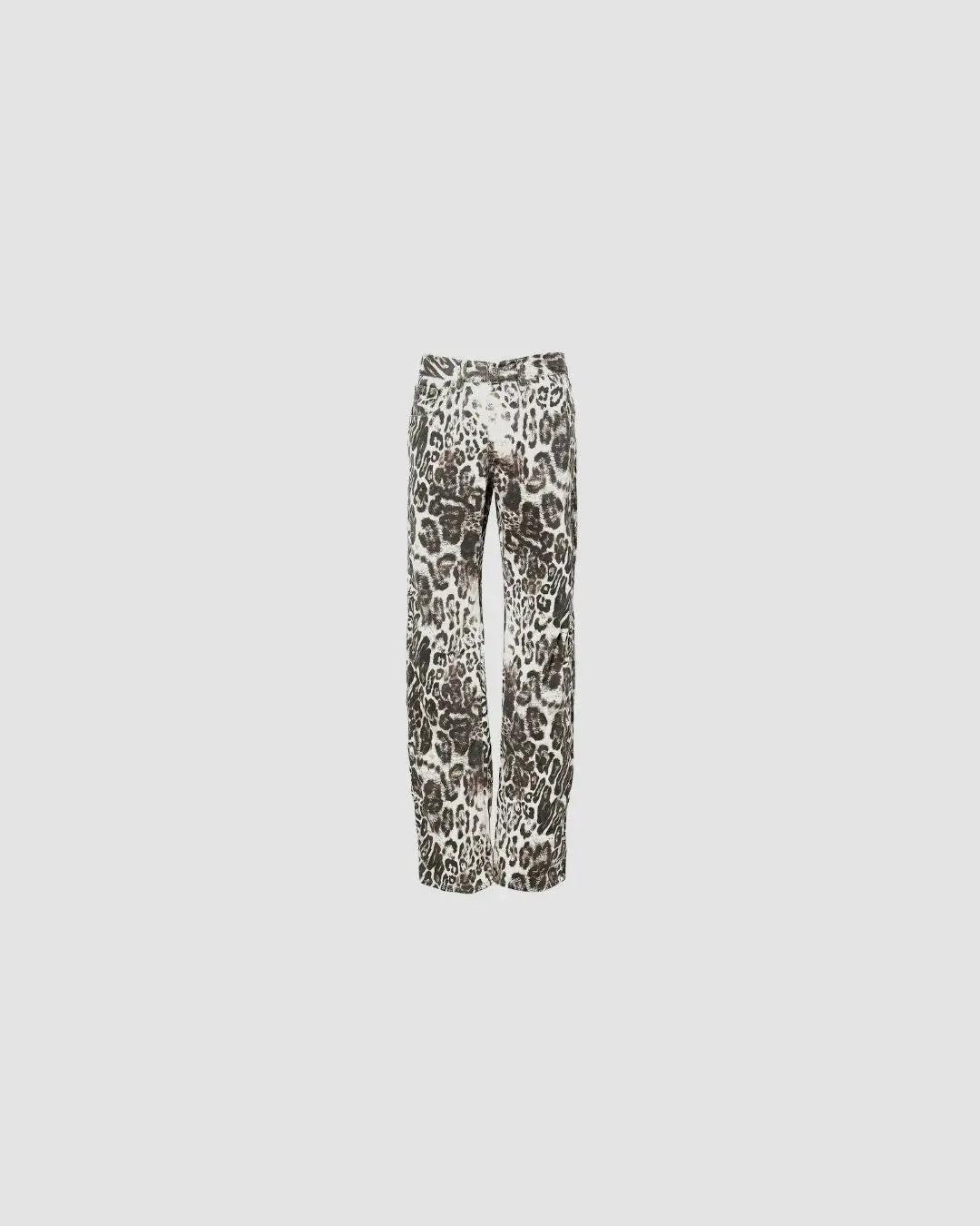 Ksubi X Mowalola Cheetah Wide-Leg Denim Jeans