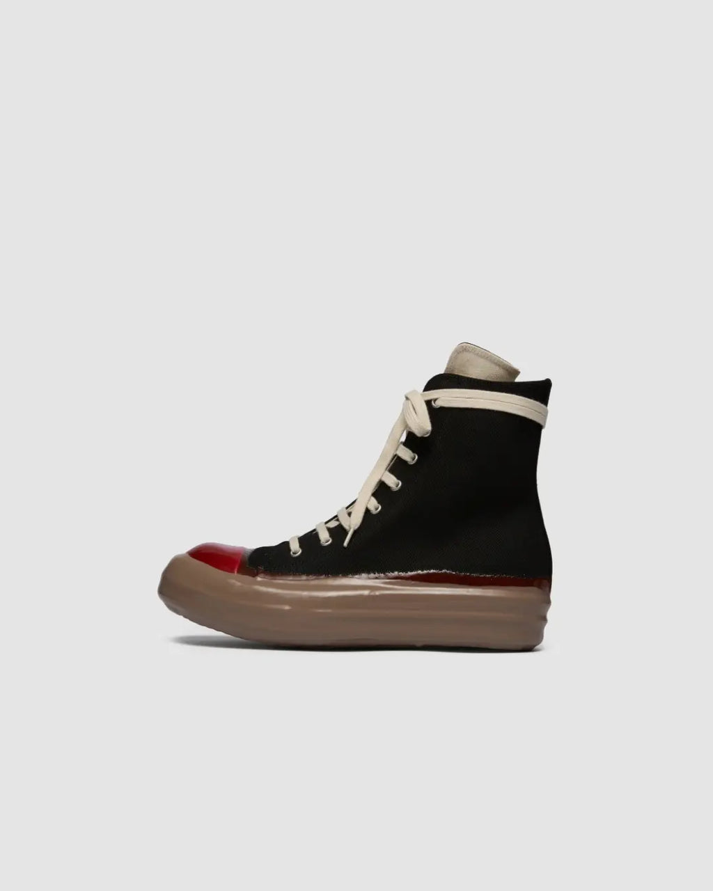 Rick Owens DRKSHDW FW25 Concordians Sneaks "Black/Red/Drk Beige" urbanluxeclo