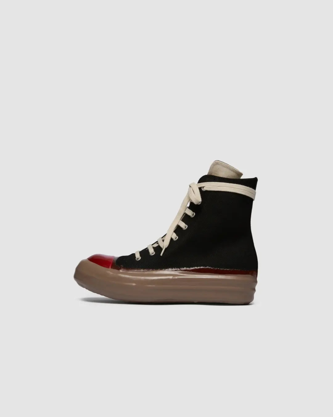 Rick Owens DRKSHDW FW25 Concordians Sneaks "Black/Red/Drk Beige" urbanluxeclo