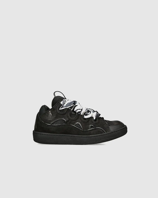 Lanvin Curb Suede Sneakers Black urbanluxeclo