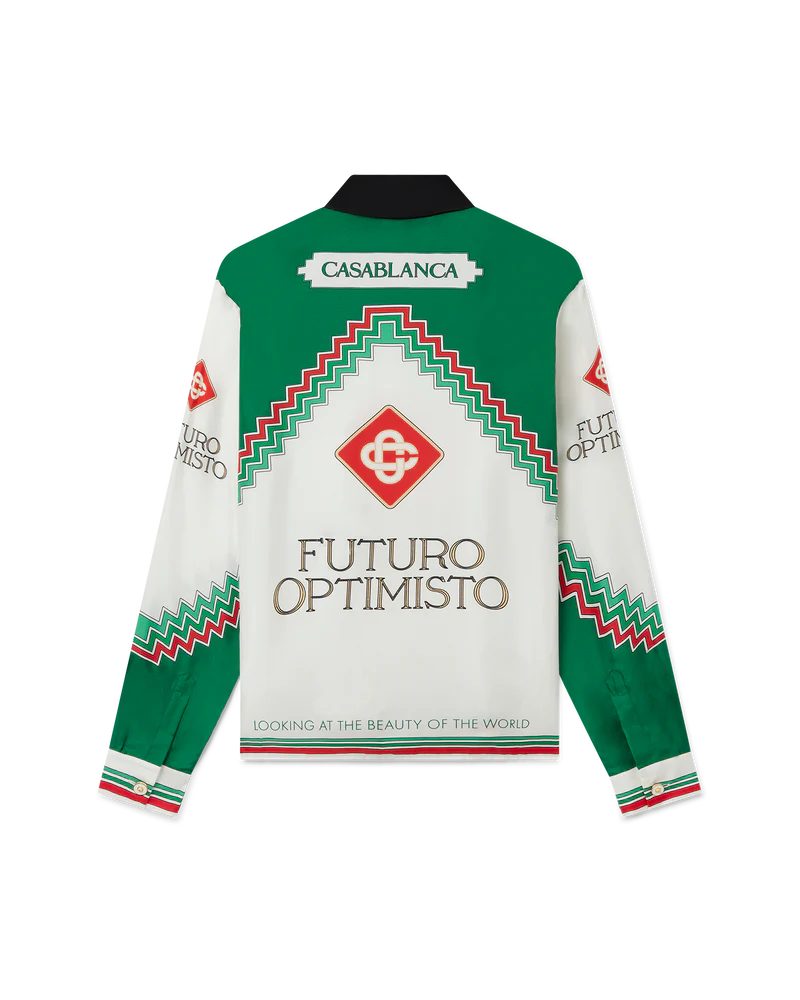 Casablanca Futuro Optimisto Silk Shirt