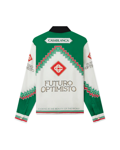 Casablanca Futuro Optimisto Silk Shirt