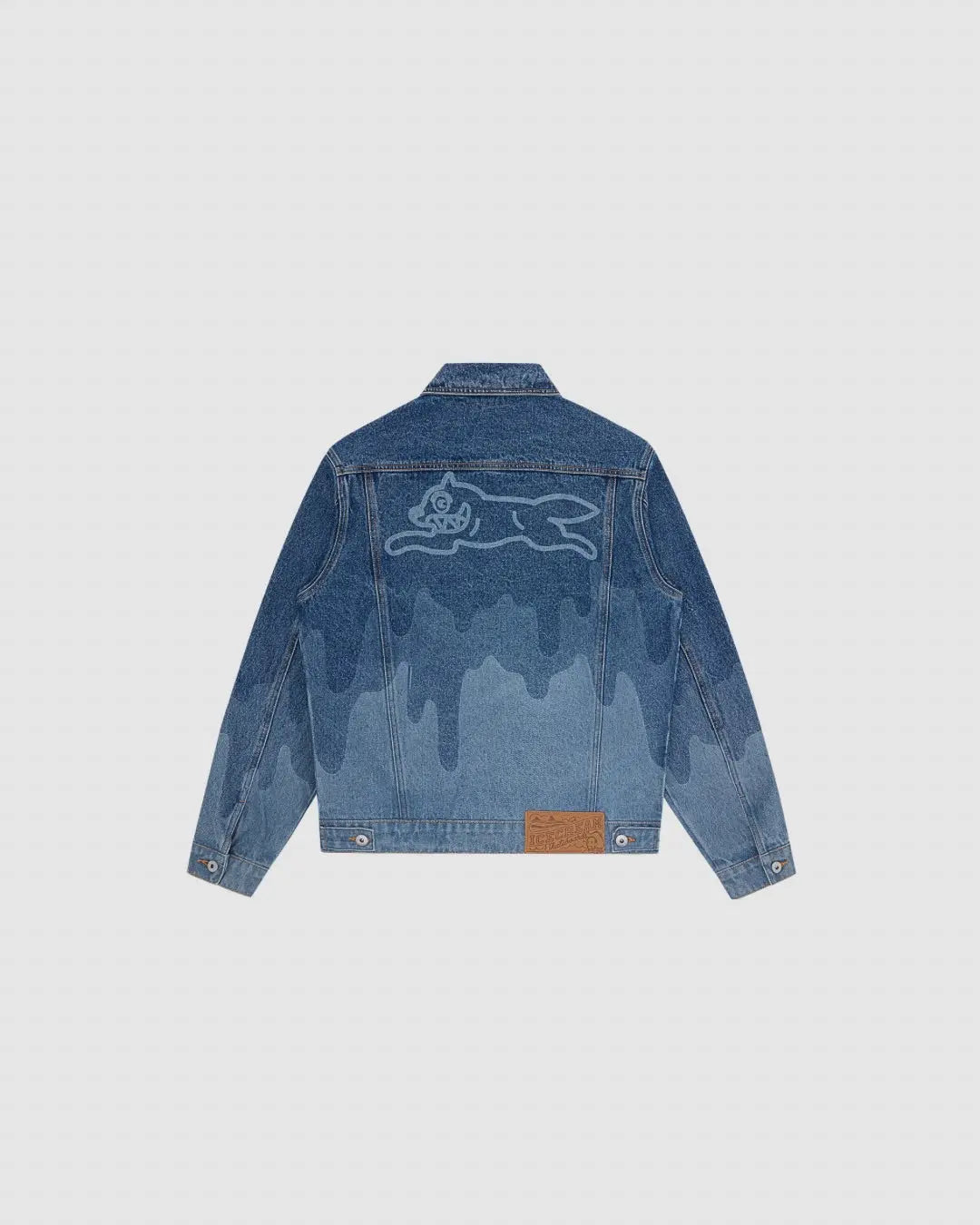 Billionaire Boys Club ICE CREAM Lazer Drip Denim Trucker Jacket urbanluxeclo